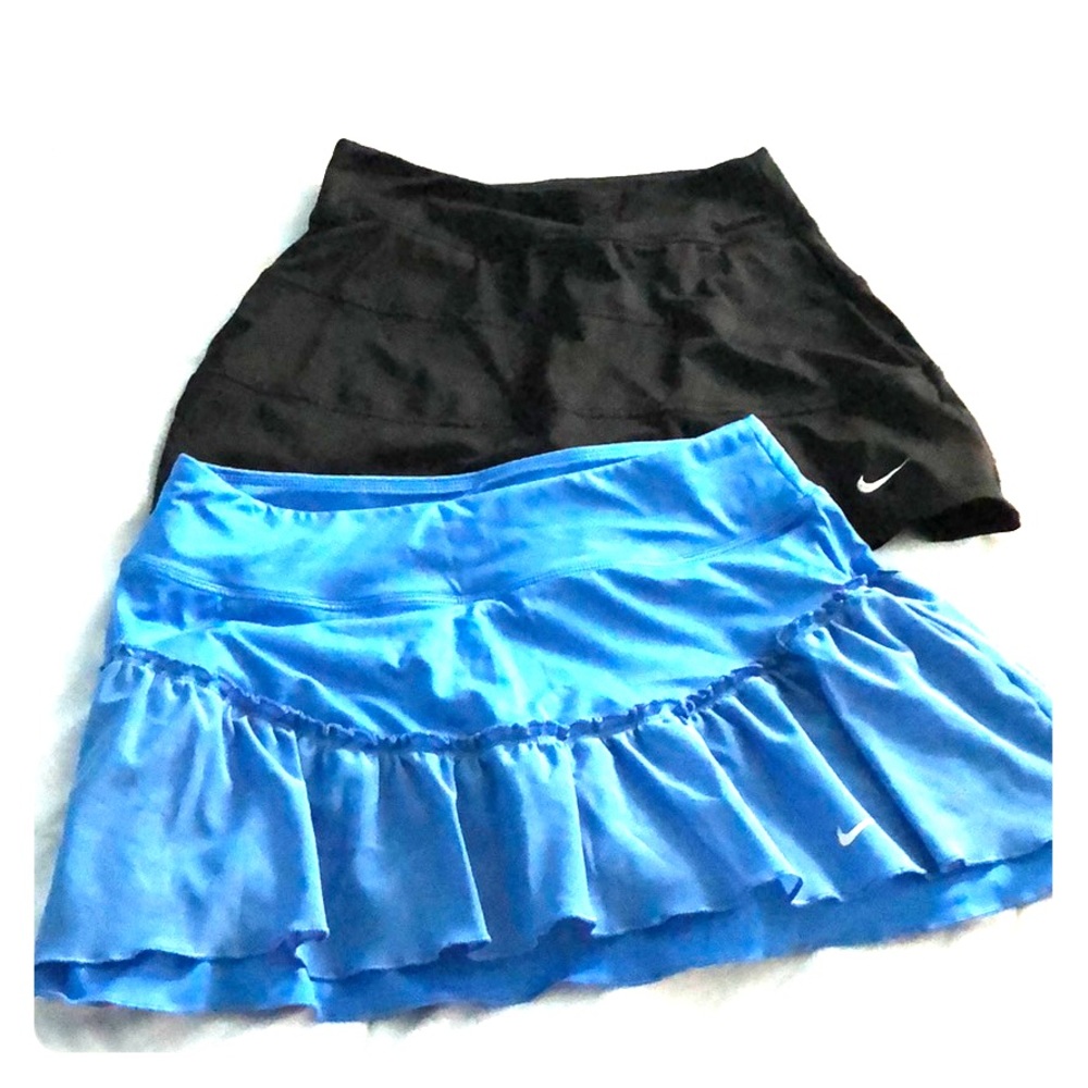 2 Nike skorts bundle blue is small and black xs